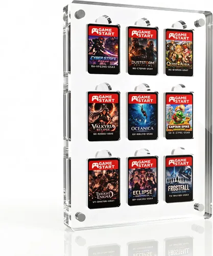 Vista 12 de Estuche de exhibición de cartuchos de videojuegos, compatible con soporte para tarjetas Gameboy Advance, marco acrílico magnético para colección