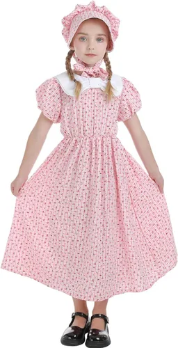 Vista 86 de Nuoqi - Vestidos de pionera para niñas, disfraz colonial
