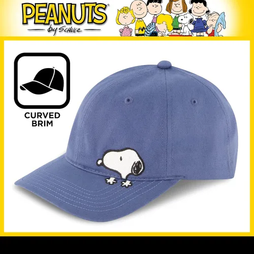 Vista 3 de Concept One Peanuts Snoopy Dad Hat, Adult Baseball Cap with Curved Brim