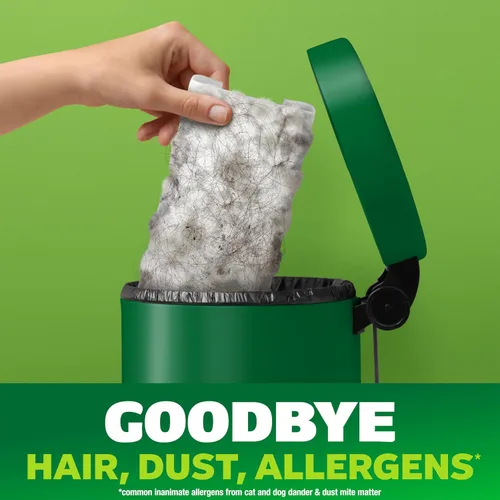Vista 6 de Swiffer Kit de iniciación de lujo para el cabello con poste plegable, 9 paños secos con imán para el cabello, 2 paños húmedos adicionales para mopa