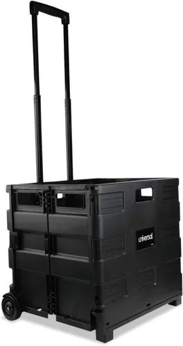 Vista 9 de Universal Caja de almacenamiento móvil plegable, 18.25 x 15 x 39.4 pulgadas, negro