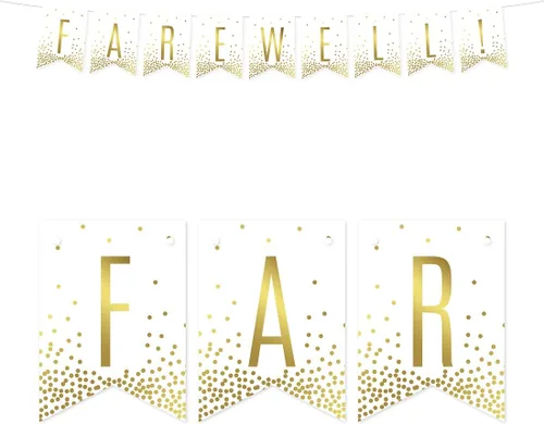 Vista 19 de Andaz Press Decoraciones divertidas de pancarta con diseño de confeti dorado metálico sobre blanco para fiestas de jubilación, la aventura comienza