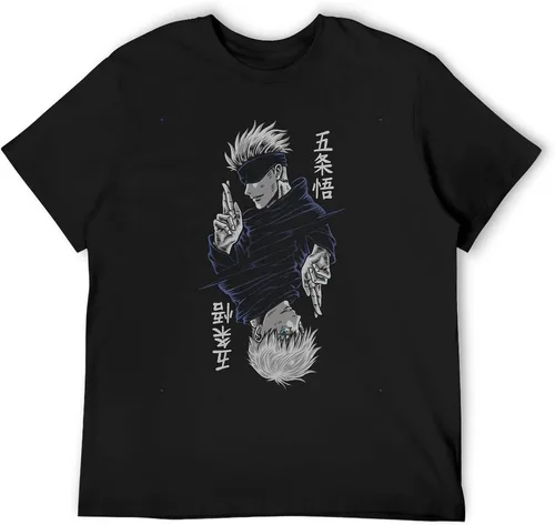 Vista 3 de Black Anime Adult Shirt Game Round Neck Short Sleeve Classic Fashion Cotton T-Shirt