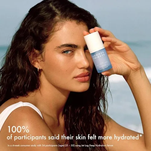 Vista 5 de Summer Fridays Jet Lag - Suero de hidratación profunda, suero facial hidratante para piel seca con glicerina y escualano, ayuda a calmar la piel