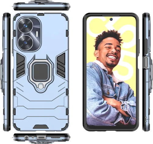 Vista 19 de Funda para Xiaomi Poco F5 5G, soporte magnético para automóvil para Xiaomi Poco F5 5G 23049PCD8G/Redmi Note 12 Turbo 5G 23049RAD8C0 Case Negro
