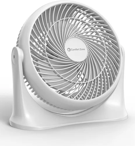 Vista 11 de Comfort Zone Ventilador circulador de aire de mesa de alta velocidad de 11 pulgadas, ventilador personal silencioso con 3 velocidades e inclinación