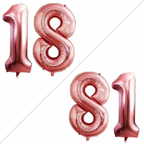 Vista 236 de Goer, conjunto de globos de papel aluminio para decoraciones de cumpleaños, globos de las letras de feliz cumpleaños y de números Oro