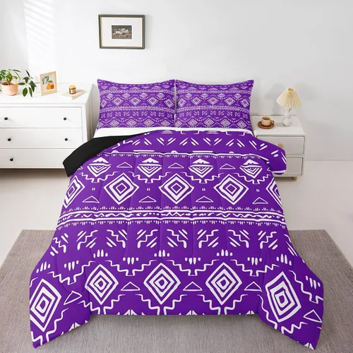 Vista 16 de Erosebridal Southwestern - Juego de edredón tamaño individual, diseño étnico étnico, geométrico, bohemio, azteca, para niños, adolescentes, adultos