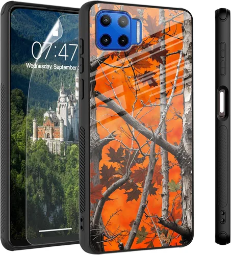 Vista 17 de Funda para Motorola Moto Edge 2022, cubierta trasera de vidrio templado con protector de pantalla, funda protectora a prueba de golpes para Motorola