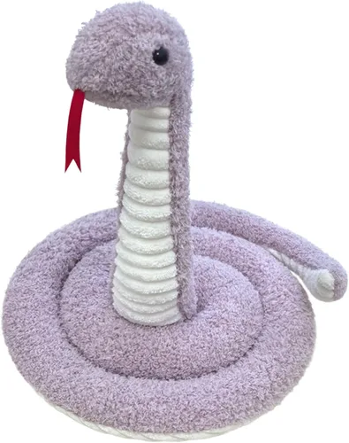 Vista 10 de Juguete de peluche negro de serpiente de peluche, suave juguete de peluche para niños y niñas, regalos para niños o novia, 17 pulgadas