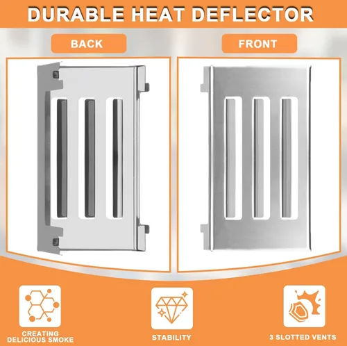 Vista 5 de 67060 Deflector de calor para Weber GS4 Spirit II 300 y 200 SER Spirit II E210 E220 E310, S210/220, S310/320, repuesto para Weber Spirit 2 piezas
