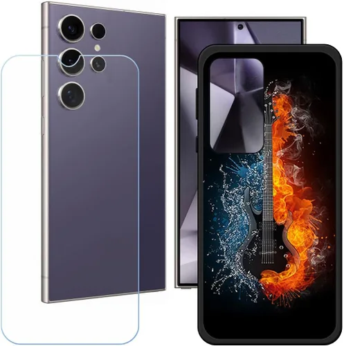 Vista 24 de Funda de TPU para Echoamo C24 Ultra + HD de vidrio templado, carcasa de silicona protectora trasera – 9 dureza anti-arañazos protector de pantalla