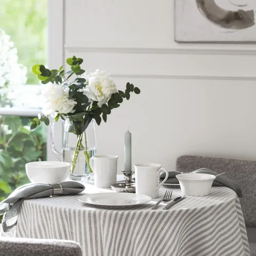 Vista 2 de Villeroy & Boch Cellini - Taza de té, 6.75 onzas, porcelana premium, color blanco