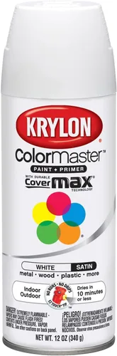Vista 36 de Krylon K05160202 ColorMaster Pintura + imprimación, plana, negro, 12 onzas