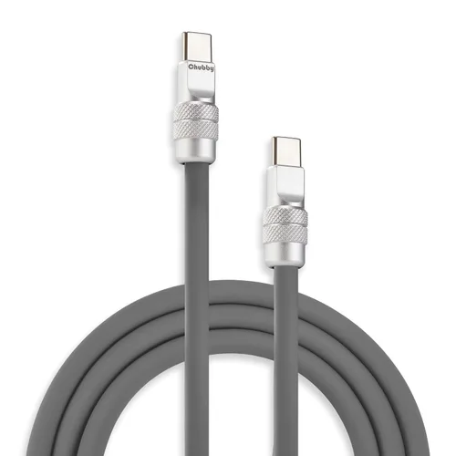 Vista 30 de chubbycable Chubby 2.0 USB C 240W Cable de carga rápida de silicona suave y duradero, cable de carga extra grueso compatible con iPhone 17-15 Series