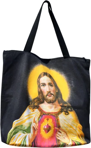 Vista 2 de RaanPahMuang - Bolso grande para la compra diseño del corazón de Jesucristo