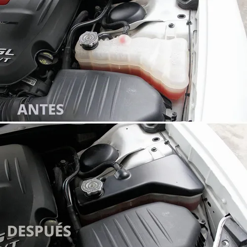Vista 5 de crosselec Cubierta de tapa de tanque de refrigerante negro mate para Dodge Challenger Charger Chrysler 300/300c 2011-2021