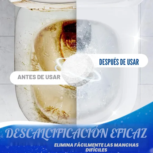 Vista 4 de Vacplus Limpiadores de inodoro – Paquete de 6, limpiador de inodoro doméstico, limpiadores automáticos de inodoro con blanqueador, limpiadores