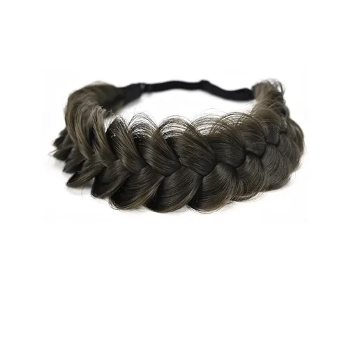 Vista 21 de Diadema Trenzada de 2 Hebras Despeinada Clásica Gruesa Trenzas Anchas Elástica Extensible de Calidad Sintética Diadema Trenzada para Mujeres Niñas