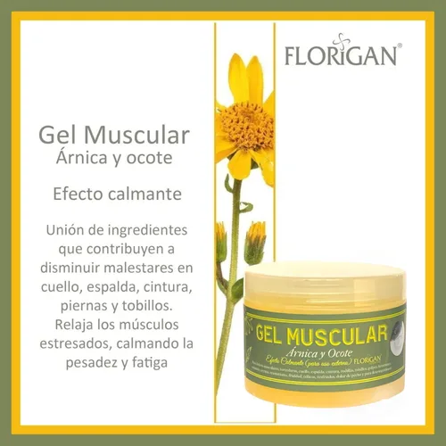 Vista 8 de Gel muscular con extractos de manzanilla y pino Ocote 350grs. (1 unidad)