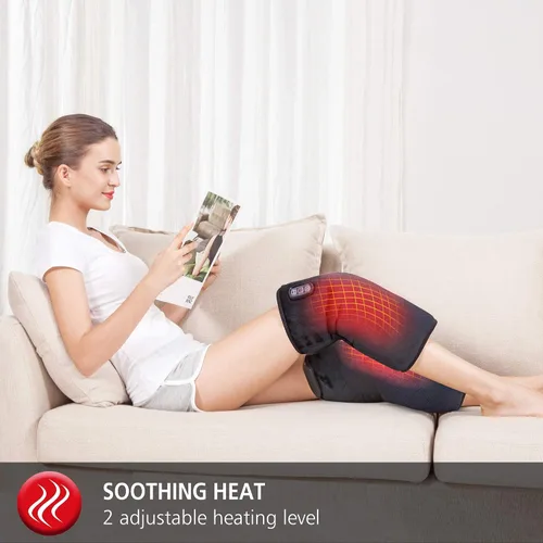 Vista 7 de Comfier Paquete de masajeador de espalda y rodilla Cojín de asiento de masaje de tejido profundo, almohadilla para silla de masaje para alivio