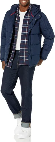 Vista 5 de Tienda Essentials Mens Heavyweight Hooded Puffer Coat