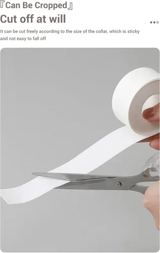 Vista 5 de Protector de cuello autoadhesivo, protector de cuello desechable para camisa, protector invisible contra manchas de sudor (3.1 x 1.0 in)