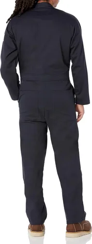 Vista 4 de Bulwark FR Mens Flame Resistant 9 Oz Twill Cotton Classic Coverall with Hemmed Sleeves