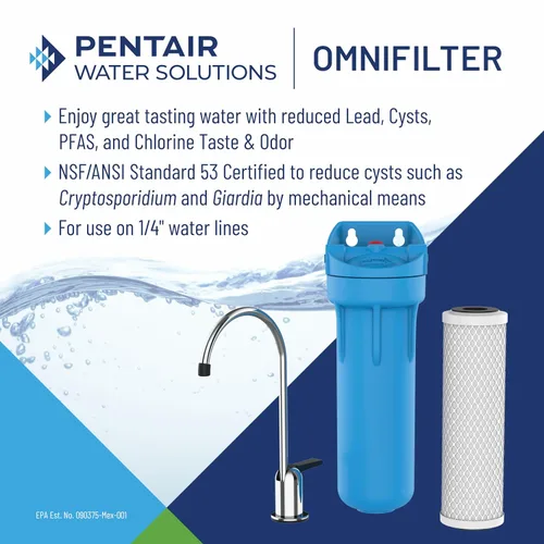 Vista 4 de Pentair OMNIFilter CBF3 Sistema de filtración de agua, sistema de filtro