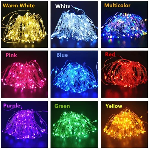 Vista 7 de Fantasee Luces de Cadena de Alambre de Cobre USB Alimentadas Luces de Hadas LED 8 Modos con Temporizador Control Remoto para Hogar Dormitorio Fiesta