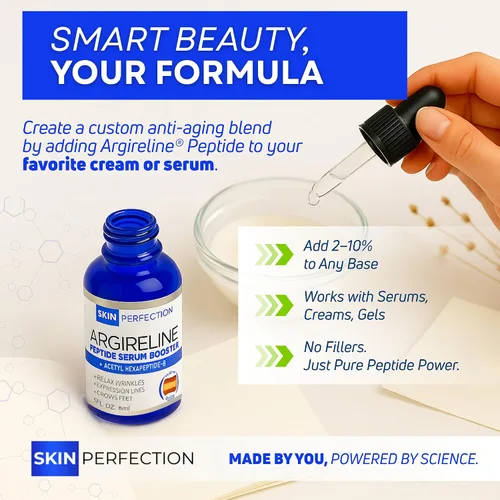 Vista 6 de Skin Perfection Argireline Solución de péptidos de suero acetil hexapéptido-8 Diy suero antienvejecimiento Argireline Booster Reducción de arrugas