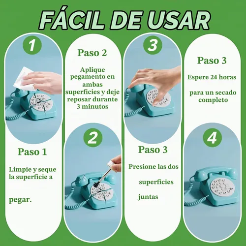 Vista 5 de Super pegamento, pegamento transparente con cepillo, adhesivo fuerte multiusos, pegamento instantáneo multiusos para madera, cerámica, cuero