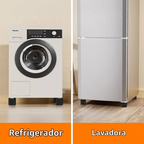 Vista 9 de Paquete de 4 elevadores de muebles ajustables de 2 pulgadas Negro-4 Pack