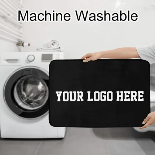 Vista 7 de Juego de 3 alfombras de baño personalizadas, diseño de tu foto, logotipo, texto, antideslizante, juego de alfombras de baño de 24 x 16 pulgadas