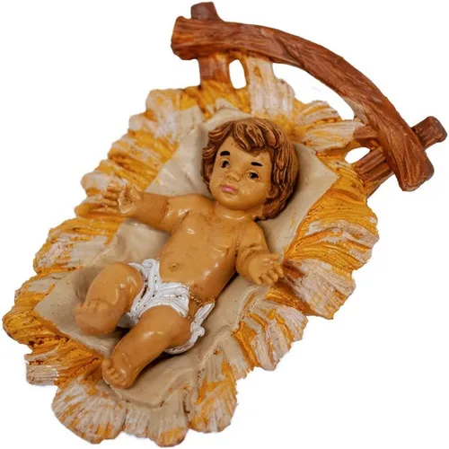 Vista 2 de Venerare Figura navideña de Jesús bebé Colección de 5 pulgadas Hecho en Italia