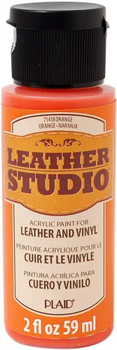 Vista 5 de Leather Studio 71411 pintura para piel de color blanco, 2 onzas