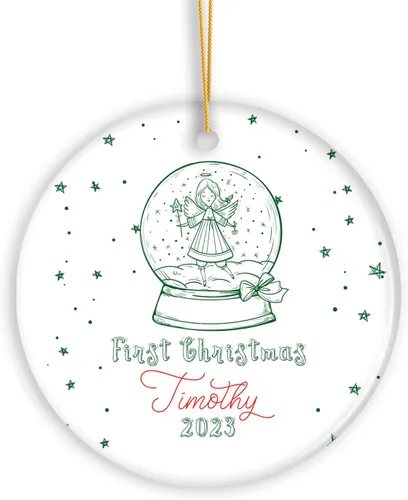Vista 9 de Adorno con nombre personalizado, bailarina de ballet de Navidad, adorno personalizado para amantes del ballet, adornos de Navidad de ballerina