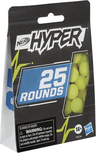 Vista 3 de Nerf Recambio Hyper 25-Round Boost, incluye 25 Hyper Rounds, para uso Hyper Blasters, Stock Up Hyper Games, Multi