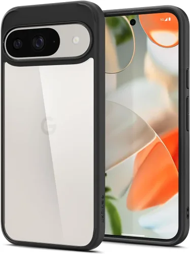Vista 21 de Spigen Carcasa ultra híbrida para Pixel 8a, transparente Anti-Yellowing Resin, Air Cushion Technology, Military-Grade Drop Protection, Raised