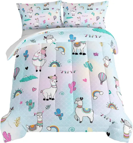 Vista 20 de Juego de edredón de mariposa HOSIMA con 2 fundas de almohada, edredón de galaxia con cielo estrellado lunar, decoración de habitación de mariposas