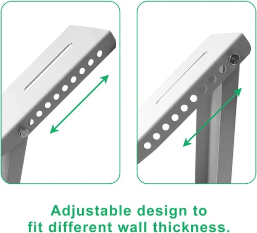 Vista 4 de Forestchill Soporte de aire acondicionado de ventana, soporte ligero de hasta 88 libras, soporte universal de ventana de CA, compatible