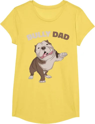 Vista 92 de American Bully Dad Dog Owner Father Funny Men T-Shirt Asphalt Grey