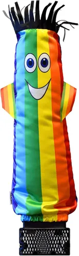 Vista 42 de LookOurWay Air Dancers - Hombre inflable de baile alocado de 7 pies de altura con soplador Sky Dancer - Hombre bailando publicitario inflable negro
