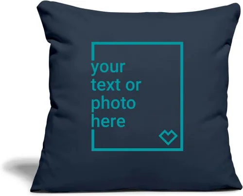 Vista 8 de Spreadshirt Funda de almohada personalizada para añadir tu propio texto o imagen Almohadas personalizadas, tamaño único, color negro