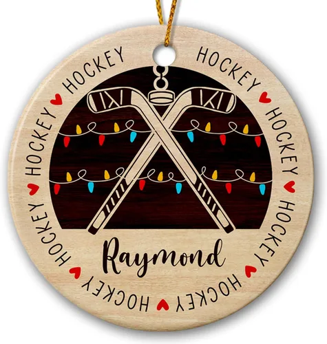 Vista 8 de Adorno de cerámica de bádminton de Navidad, regalos personalizados para jugadores de bádminton, árbol de Navidad colgante de bádminton, adorno
