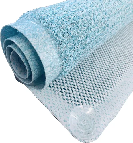 Vista 4 de Tapete antideslizante para bañera con ventosas, tapete de baño antideslizante para ducha, lavable a máquina, para bañera, niños, tapete para ducha