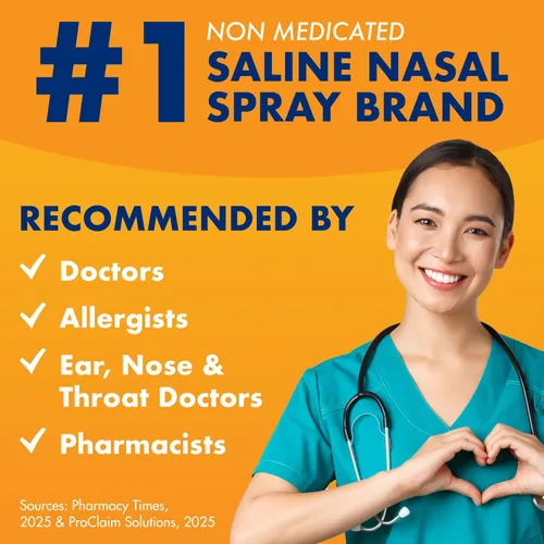 Vista 5 de ARM & HAMMER Simply Saline Spray Nocturno Sin Medicamentos para la Congestión Nasal por la Noche, Extra Fuerte, Eucalipto Calmante, Seguro de Usar