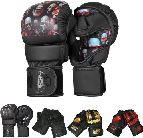 Vista 8 de MMA Fighter Grappling Guantes Guantes Guantes de Entrenamiento Guantes