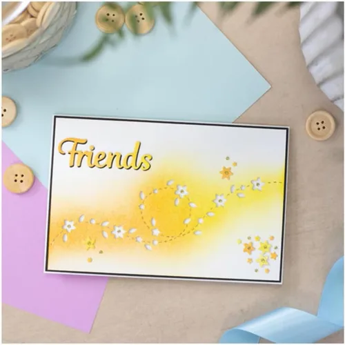 Vista 19 de Troqueles para álbumes de recortes, troqueles de corte de metal con marco rectangular para hacer tarjetas, plantilla de perforación de manualidades