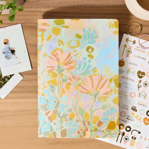 Vista 2 de Agenda de Bienestar Petite Planificador - Florales Llamativos